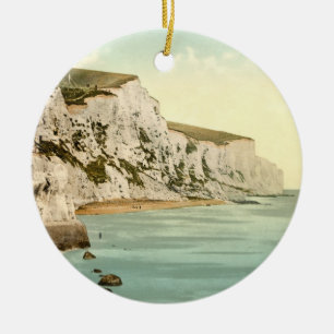 White Cliffs of Dover, Kent, England Keramisch Ornament