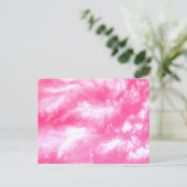 White Clouds Pink Sky Briefkaart (Staand voorkant)