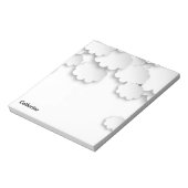 White Clouds Sky Dreamweaver 3D Paper Cuts Notitieblok (Gedraaid)