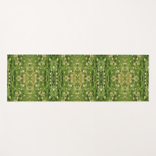 White Clover Geometric Pattern Yoga Mat (Voorkant (horizontaal))