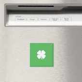 White Clover Leaf Magnet Magneet (Insitu (Vaatwasser))