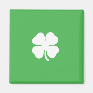 White Clover Leaf Magnet Magneet