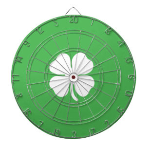 White Clover Leaf Metal Cage Dartboard Dartbord