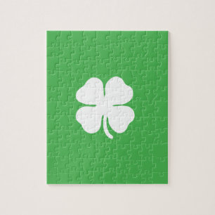 White Clover Leaf Puzzle Legpuzzel