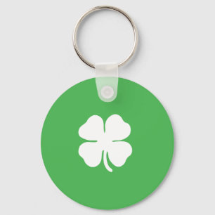 White Clover Leaf Sleutelhanger