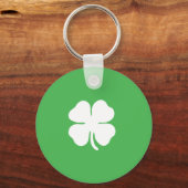 White Clover Leaf Sleutelhanger (Voorkant)
