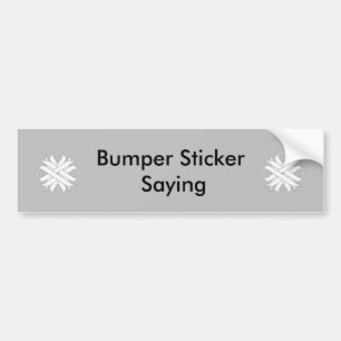 White Clover Ribbon door Kenneth Yoncich Bumpersticker