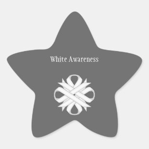 White Clover Ribbon door Kenneth Yoncich Ster Sticker