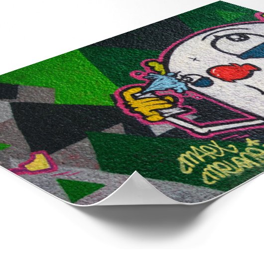 White clown poster (Hoek)