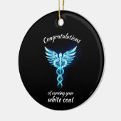 White Coat Ceremonie Kristal Medisch Keramisch Ornament (Links)