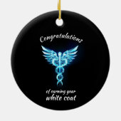 White Coat Ceremonie Kristal Medisch Keramisch Ornament (Achterkant)