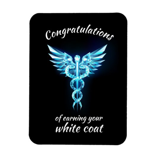 White Coat Ceremonie Kristal Medisch  Magneet (Verticaal)