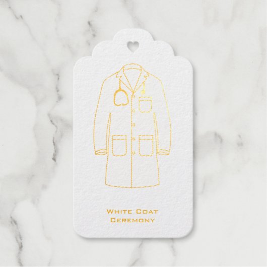 White Coat Ceremony Gefeliciteerd New Doctor Cadeaulabels (Voorkant)