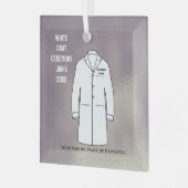 White Coat Ceremony Keepomwille Dentist Glas Ornament (Voorkant links)