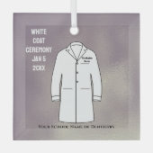 White Coat Ceremony Keepomwille Dentist Glas Ornament (Voorkant)