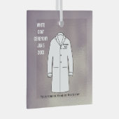White Coat Ceremony Keepomwille Dentist Glas Ornament (Voorkant Rechts)