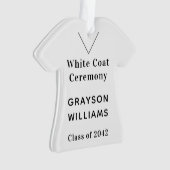 White Coat Ceremony Medical Ornament (voorkant)