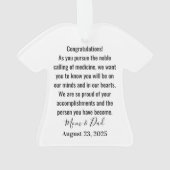 White Coat Ceremony Ornament (achterkant)