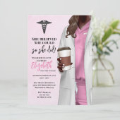 White Coat Médicale School Graduation Invitation (Debout devant)