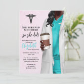 White Coat Médicale School Graduation Invitation (Debout devant)