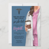 White Coat Médicale School Graduation Invitation (Devant)