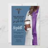 White Coat Medische School Afstuderen Uitnodiging (Voorkant)