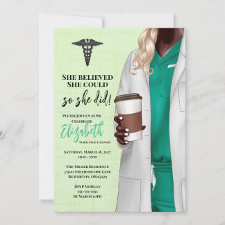 White Coat Medische School Afstuderen Uitnodiging