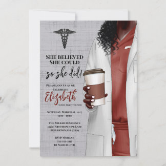 White Coat Medische School Afstuderen Uitnodiging
