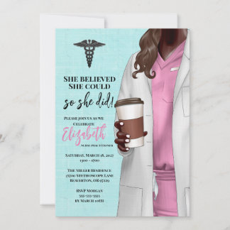 White Coat Medische School Afstuderen Uitnodiging