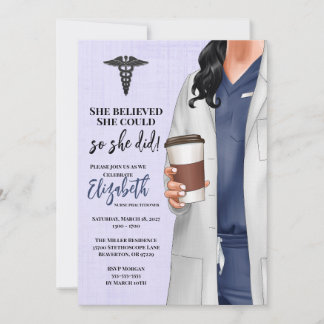 White Coat Medische School Afstuderen Uitnodiging