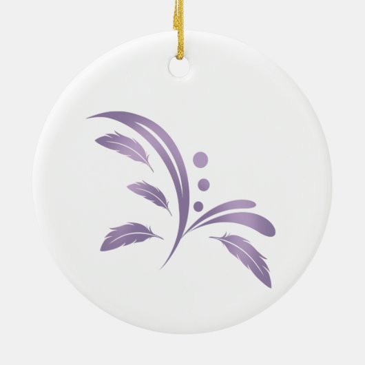 White Cockatiel Ornament (Achterkant)