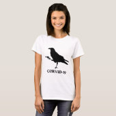 White Corvid-19 Women's Basic T-Shirt (Voorkant volledig)