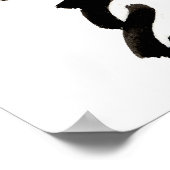 White Coton de Tulear Face Poster (Hoek)