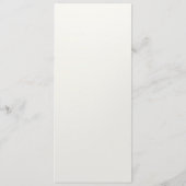 White Cream Heart Wedding Menu (Achterkant)