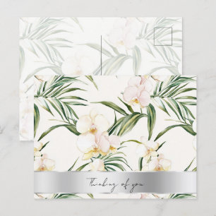 White Cream Orchids Denken aan jou Briefkaart