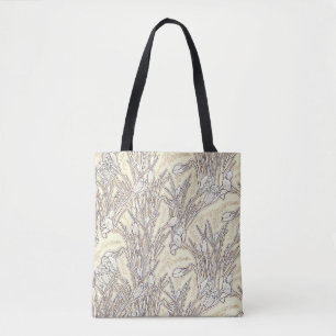 White Crocus Flowers Botanical Garden Floral Cream Draagtas