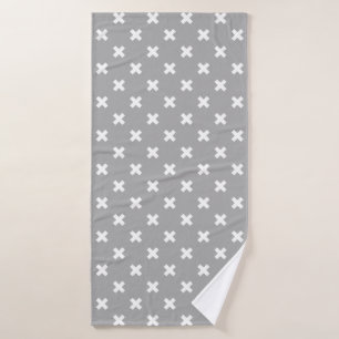 White cross stitches