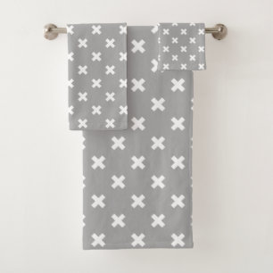 White cross stitches