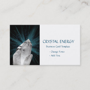 White Crystal - Healing Quartz Crystal Visitekaartje