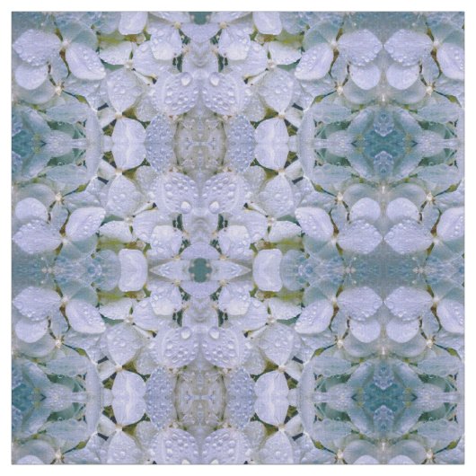 White Crystal Hydrangea Fabric Stof (Swatch)
