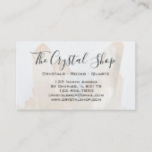 White Crystal Rock Shop Visitekaartje (Voorkant)
