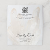 White Crystals Salon Spa Klantenkaartje (Buitenkant ongevouwen)