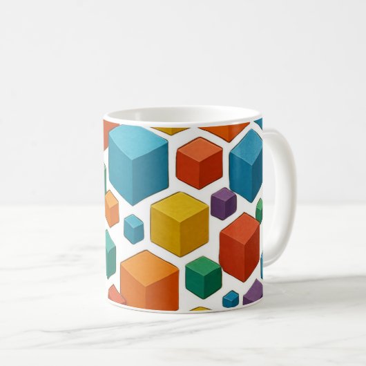 White Cube Mug (Devant droit)