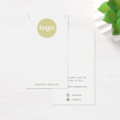 White Custom Add Logo Pendant Display Visitekaartje (Bureau)