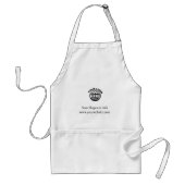 White Custom Business Logo Schort (Voorkant)