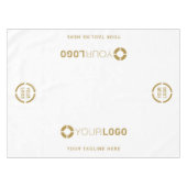 White Custom Company Logo Promotion Display Tafelkleed (Voorkant (Horizontaal))