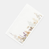 White Custom Name Herfst Foliage Servet (Hoek)