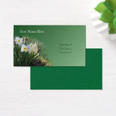 White Daffodils Flower Art Visitekaartjes (Bureau)