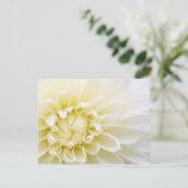 White Dahlia Briefkaart (Staand voorkant)