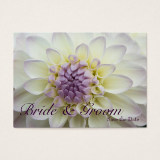 White Dahlia ・ Enregistrer la Mini carte Date